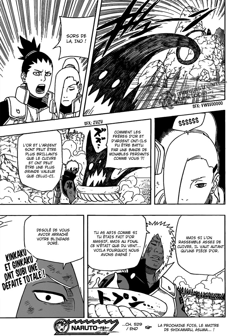 Chapitre Scan Naruto 529 VF Page 17